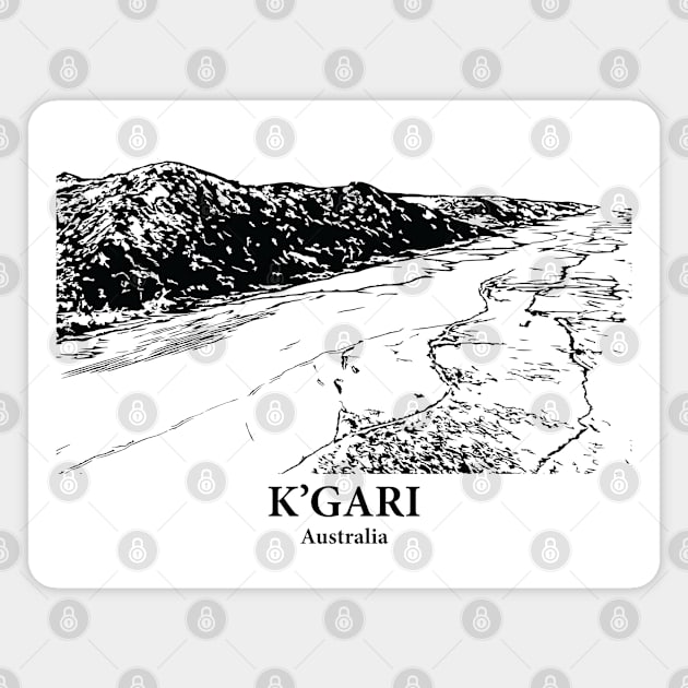 K’gari (Fraser Island) - Australia Magnet by Lakeric